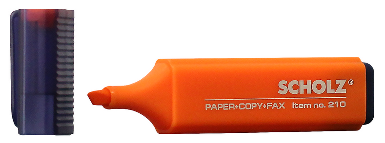 Маркер SCHOLZ текстовий (210SCH), помаранчевий